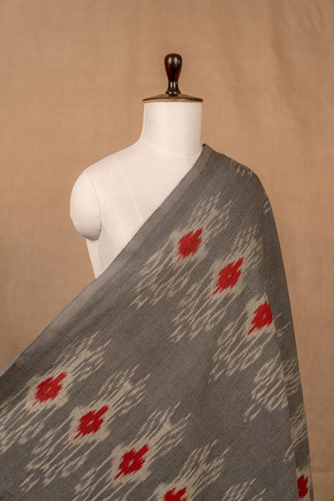 Grey Ikat Cotton Ikat