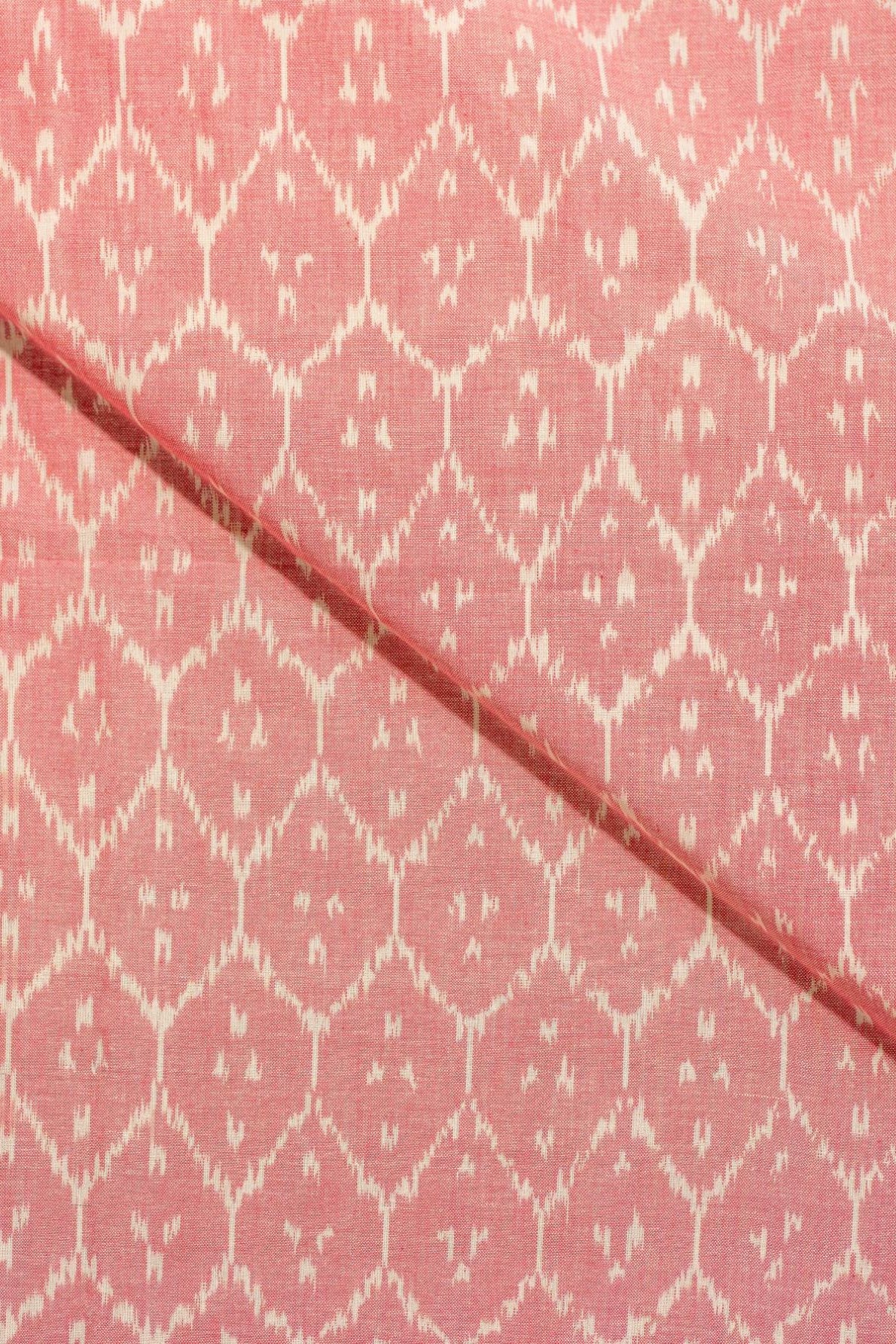 Pink Single Ikat Cotton Ikat