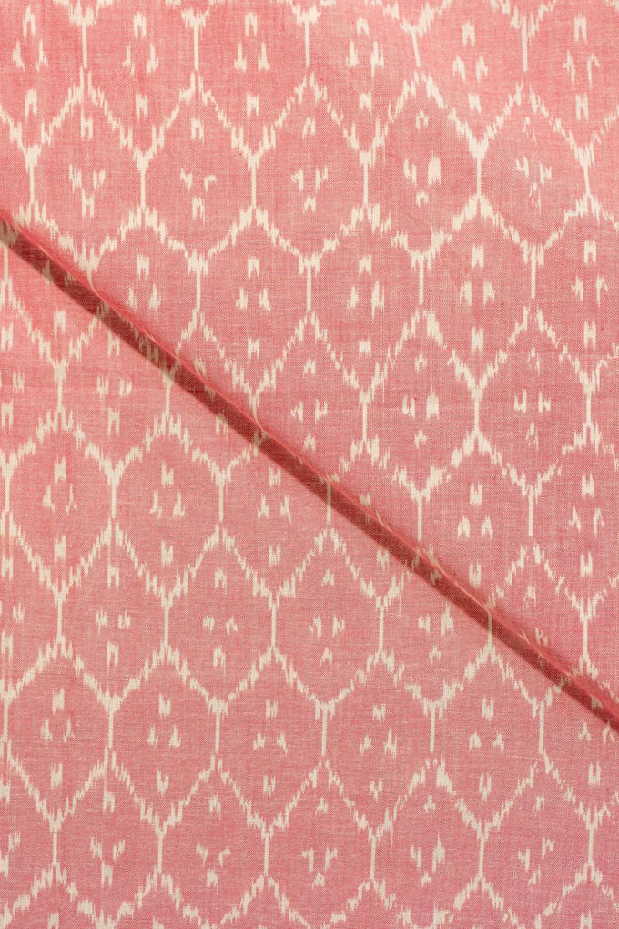 Pink Single Ikat Cotton Ikat
