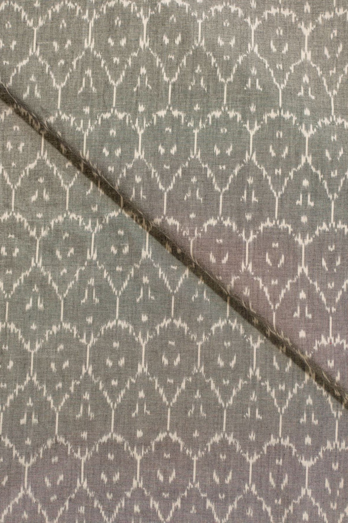 Grey Single Ikat Cotton Ikat