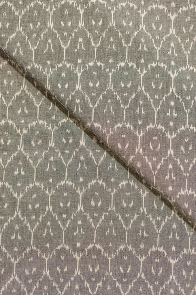 Grey Single Ikat Cotton Ikat