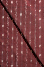 Maroon Sambalpuri Ikat Cotton Tie And Dye