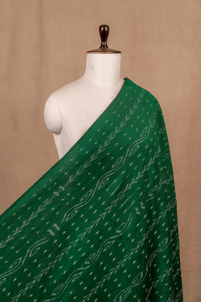 Green Sambalpuri Ikat Cotton Ikat