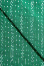 Green Sambalpuri Ikat Cotton Ikat