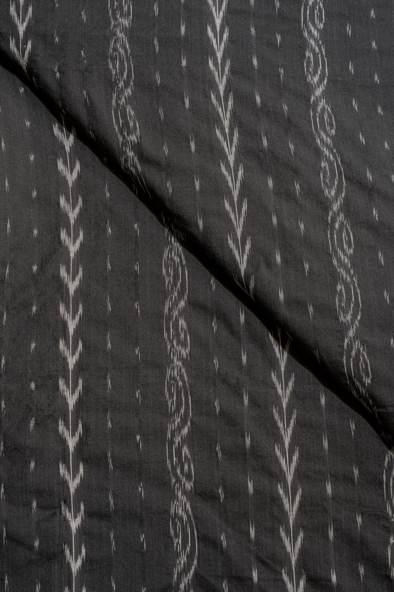 Black Sambalpuri Ikat Cotton Ikat