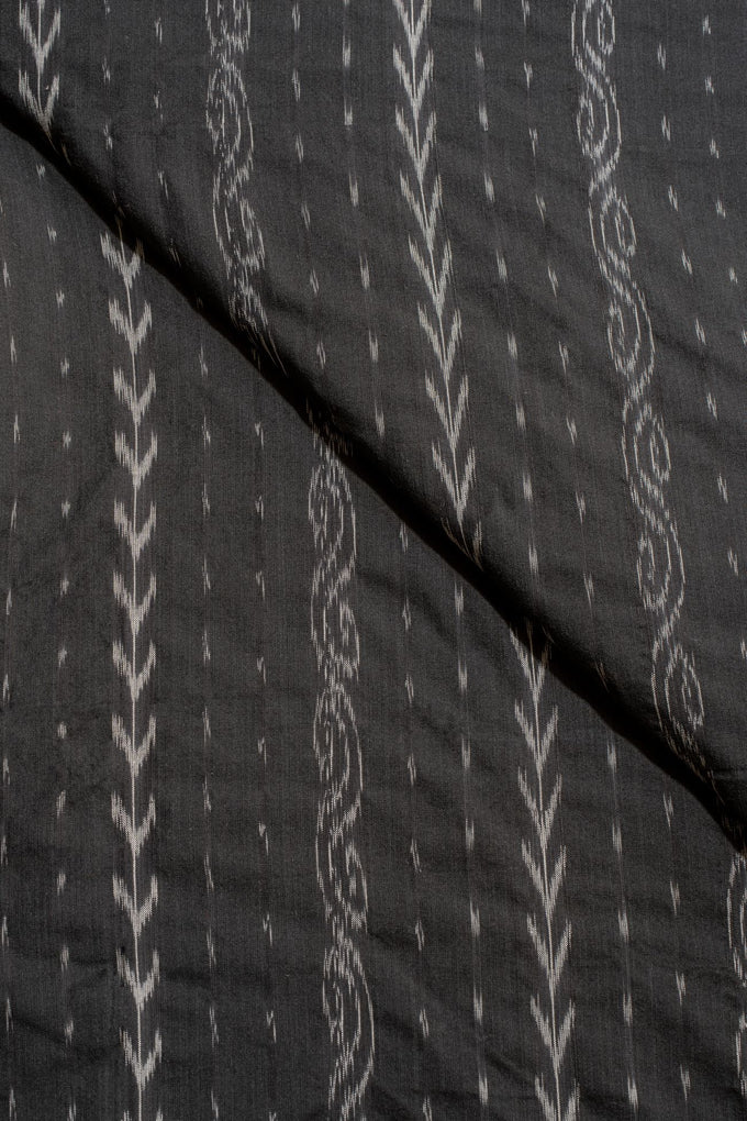 Black Sambalpuri Ikat Cotton Ikat