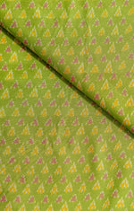 Green Sico Ikat Cotton Silk Ikat