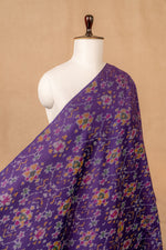 Purple Sico Ikat Cotton Silk Ikat