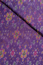Purple Sico Ikat Cotton Silk Ikat