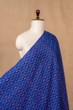 Blue Sico Ikat Cotton Silk Ikat