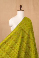 Green Sico Ikat Cotton Silk Ikat