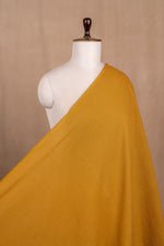 Ochre Yellow Cotton Linen Plain