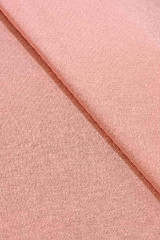 Light Pink Cotton Linen Plain