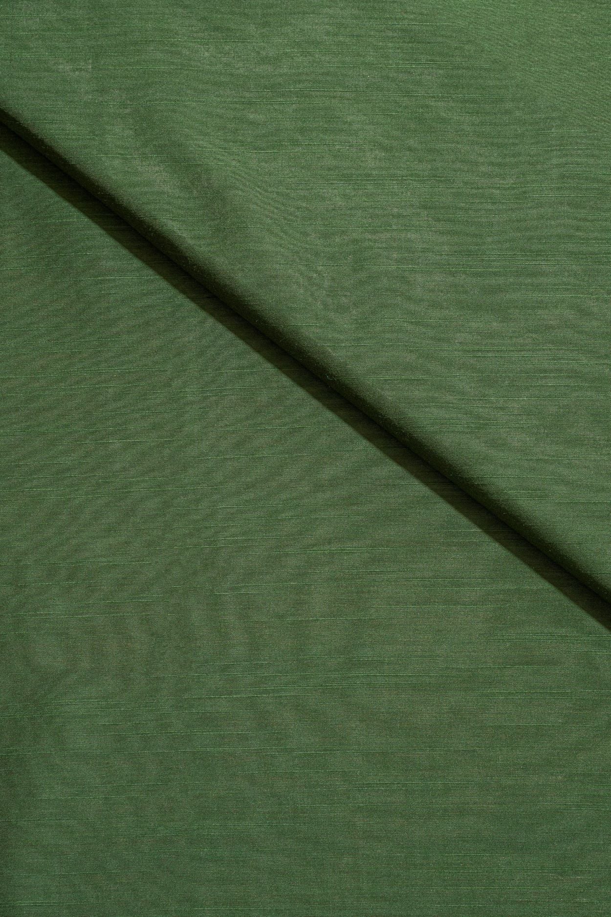 Green Cotton Slub Plain