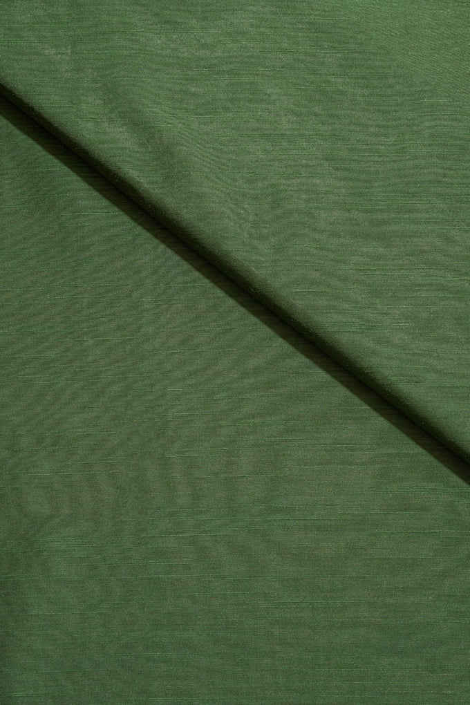 Green Cotton Slub Plain