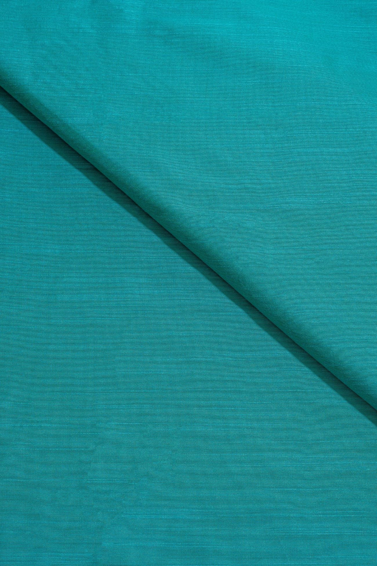 Firozi Cotton Slub Plain
