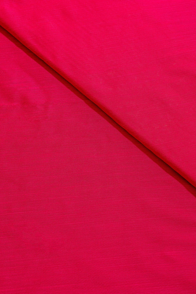 Rani Pink Cotton Slub Plain