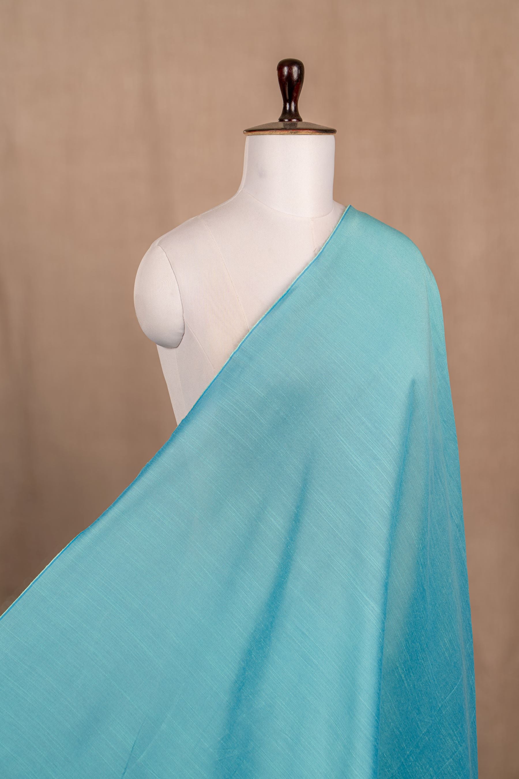 Sky Blue Cotton Slub Plain