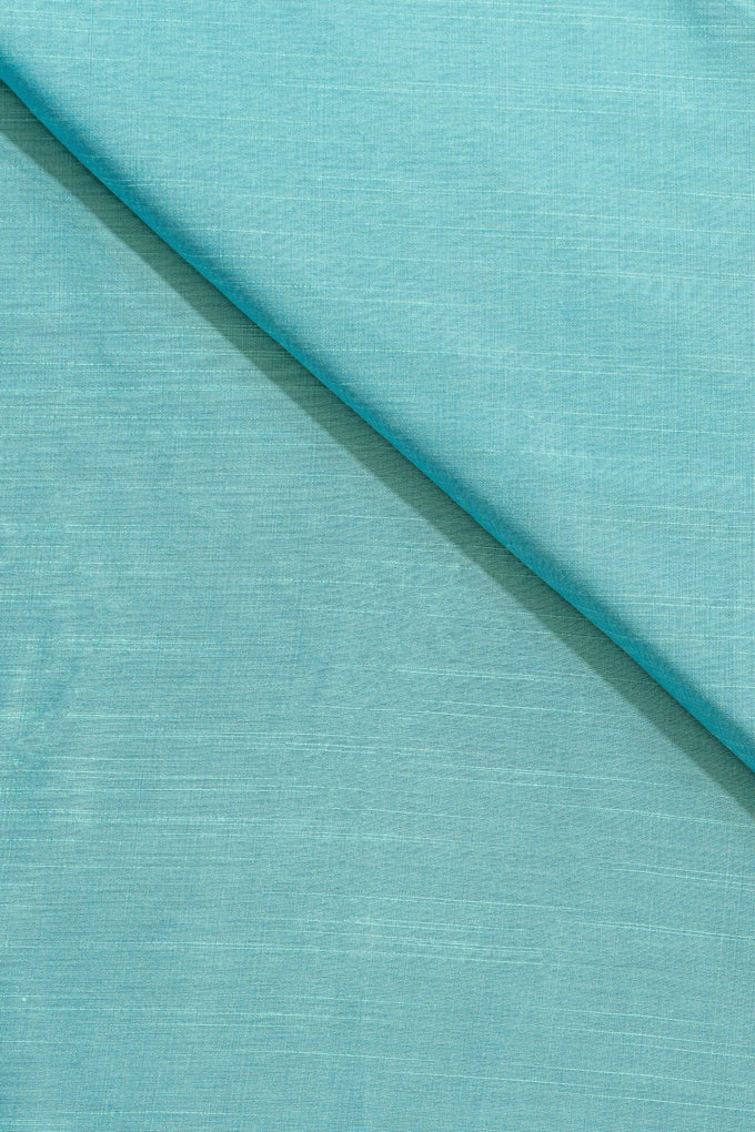 Sky Blue Cotton Slub Plain