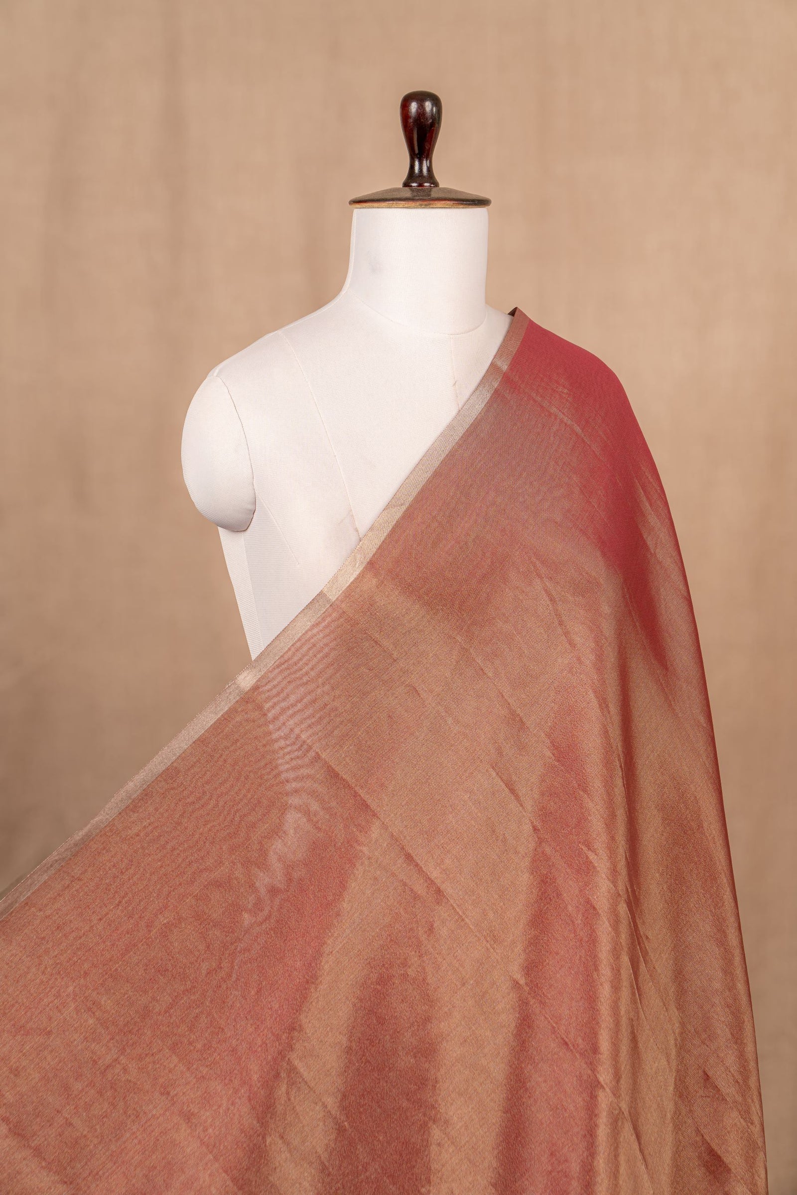 Pink Plain Tissue Handloom