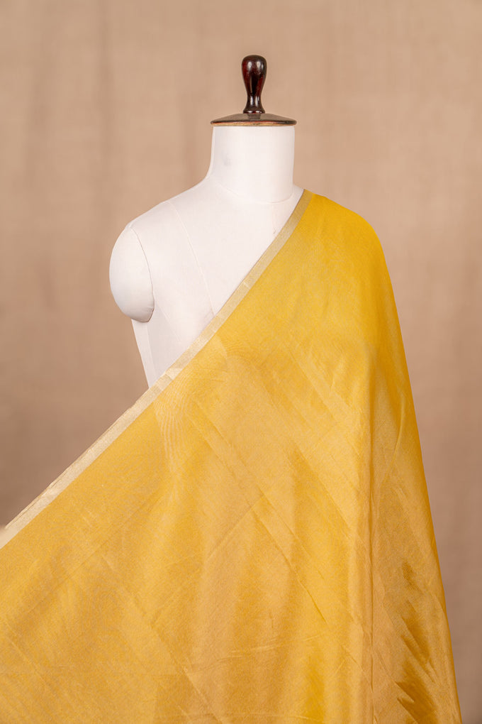 Yellow Plain Tissue Handloom