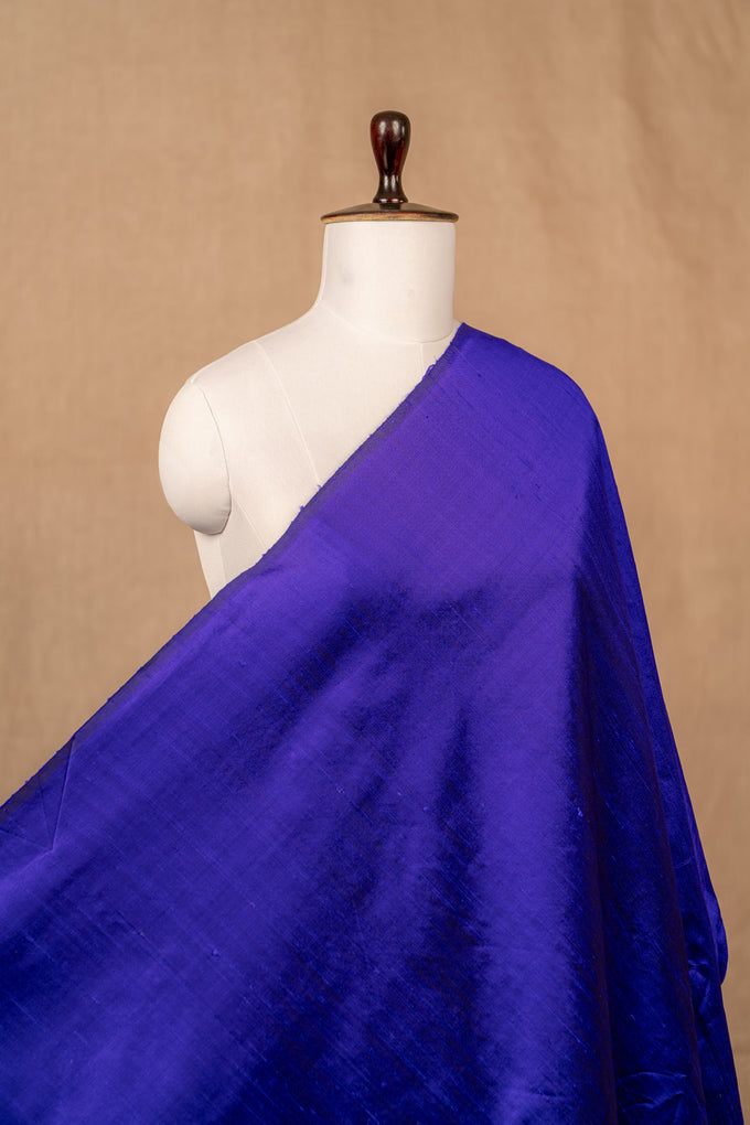 Royal Blue Plain(100 Gm) Raw Silk Handwoven
