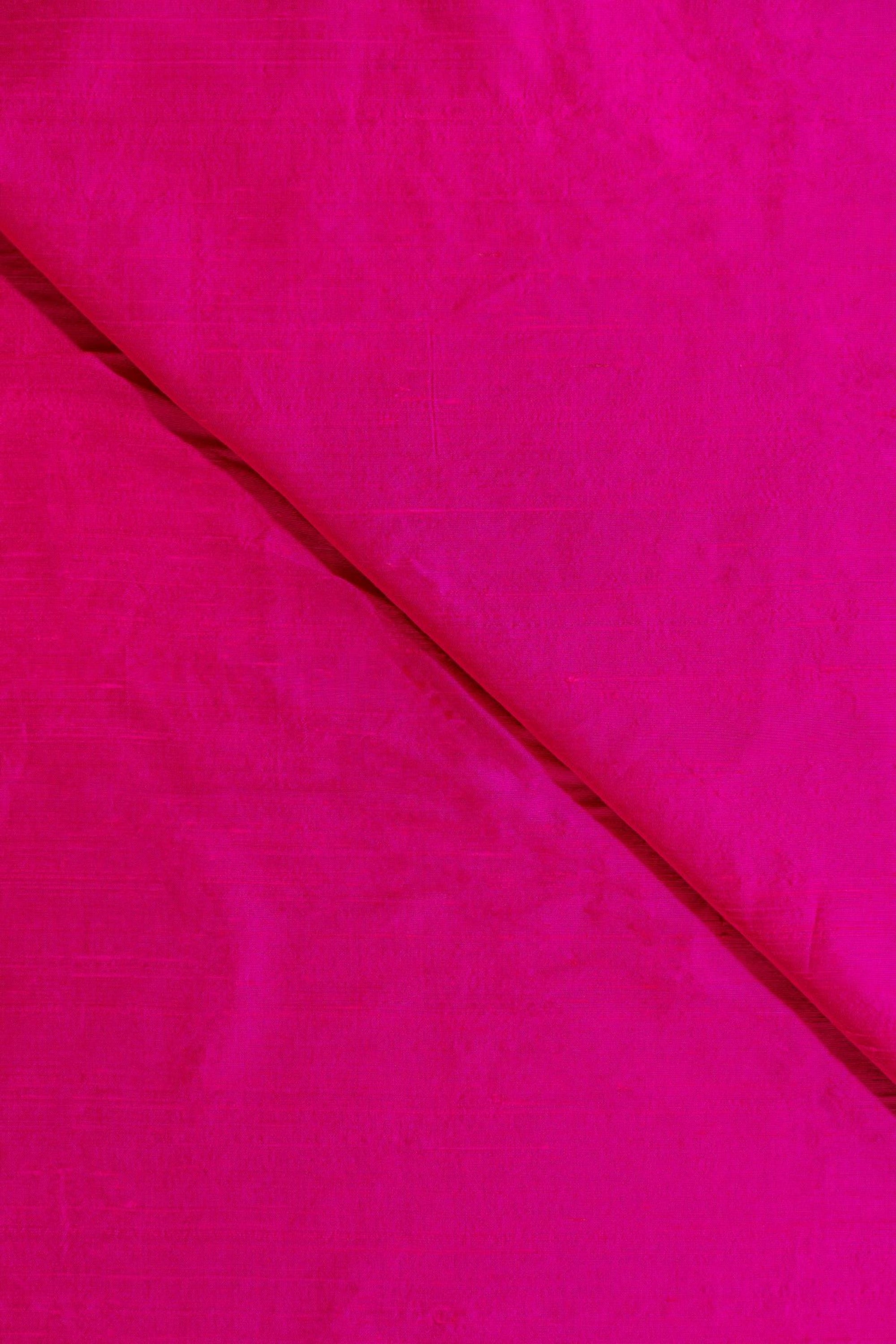Pink Plain(100 Gm) Raw Silk Handwoven