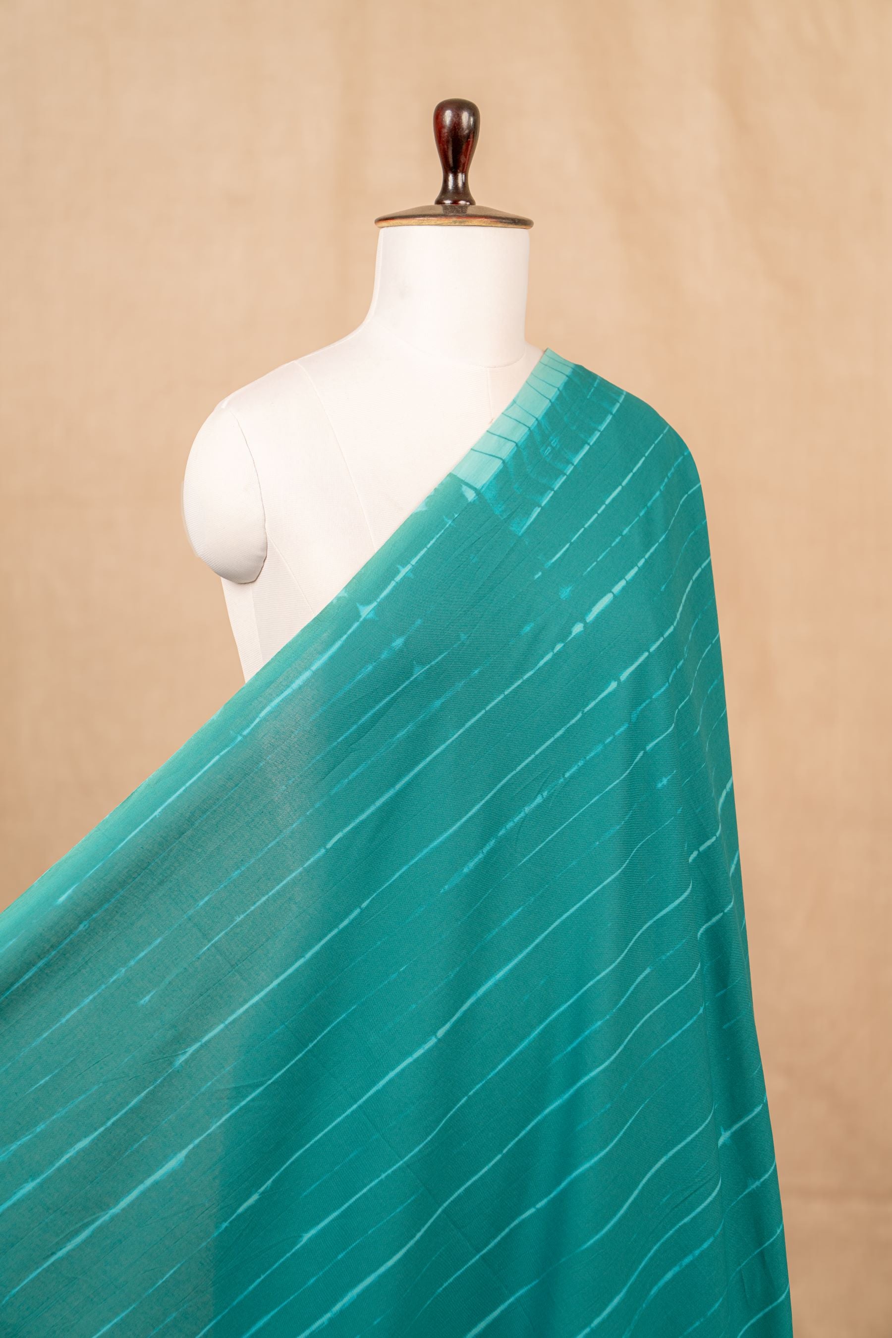 Teal Green Tie & Dye Cotton