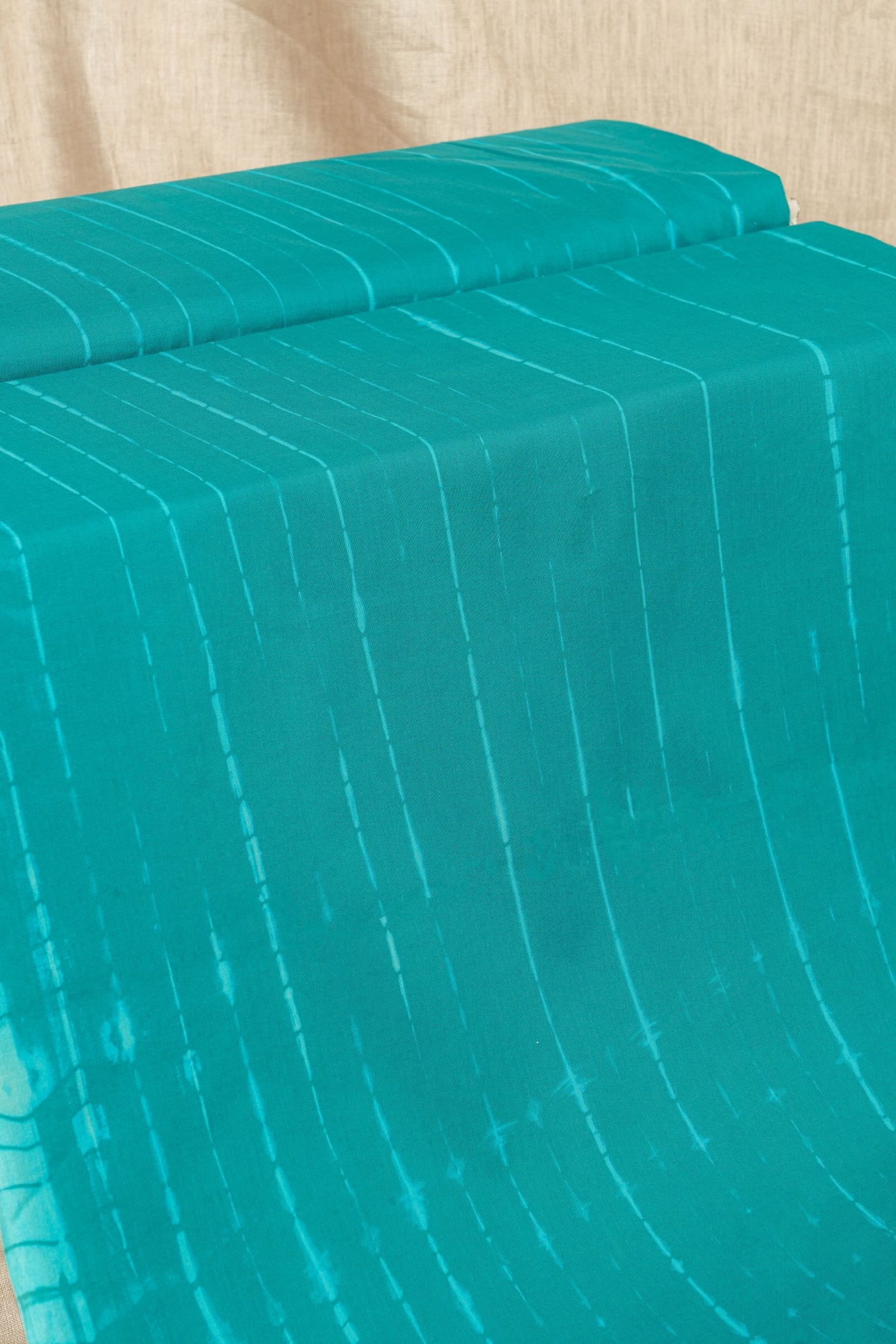 Teal Green Tie & Dye Cotton