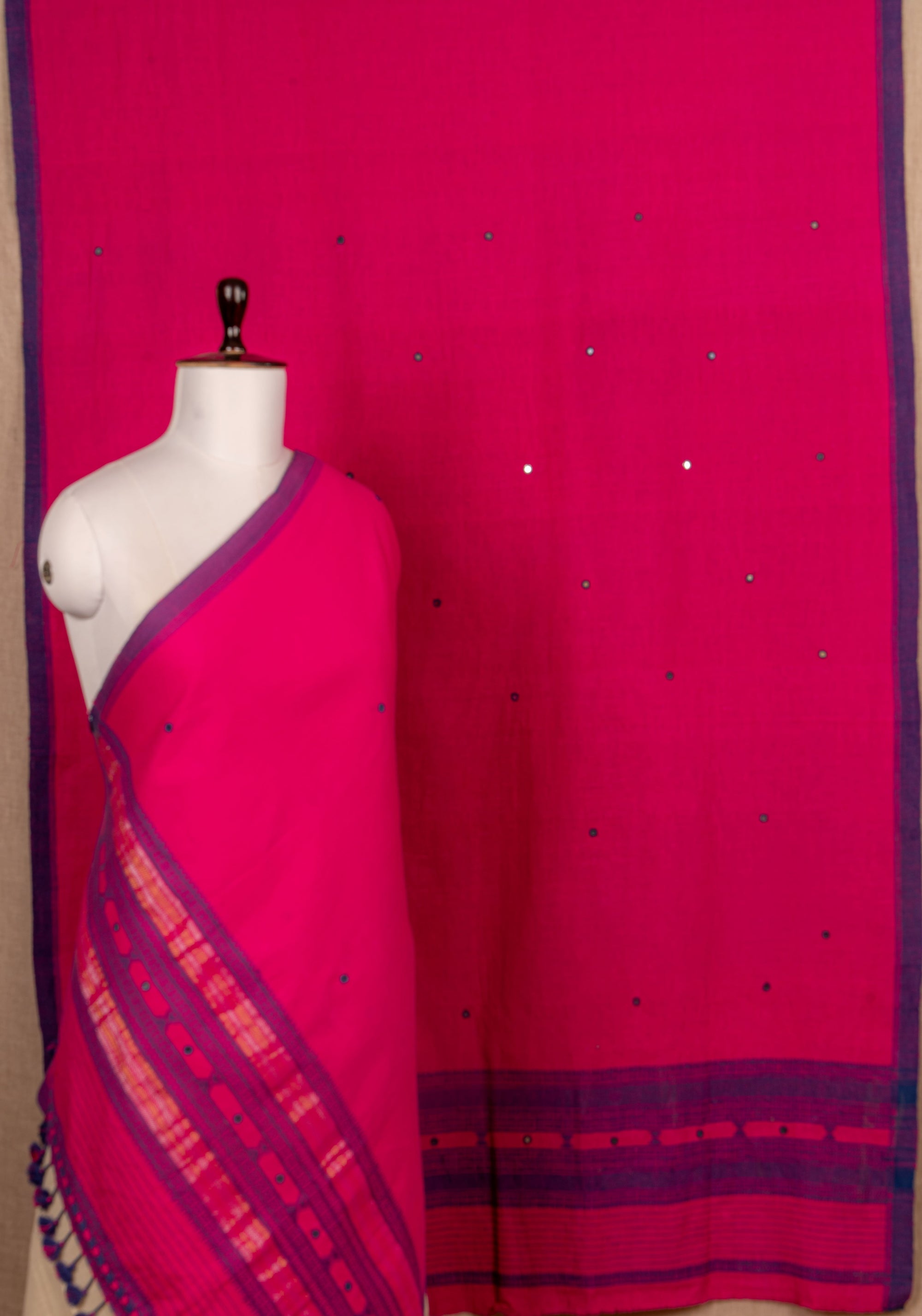 Pink Kala Cotton Handwoven