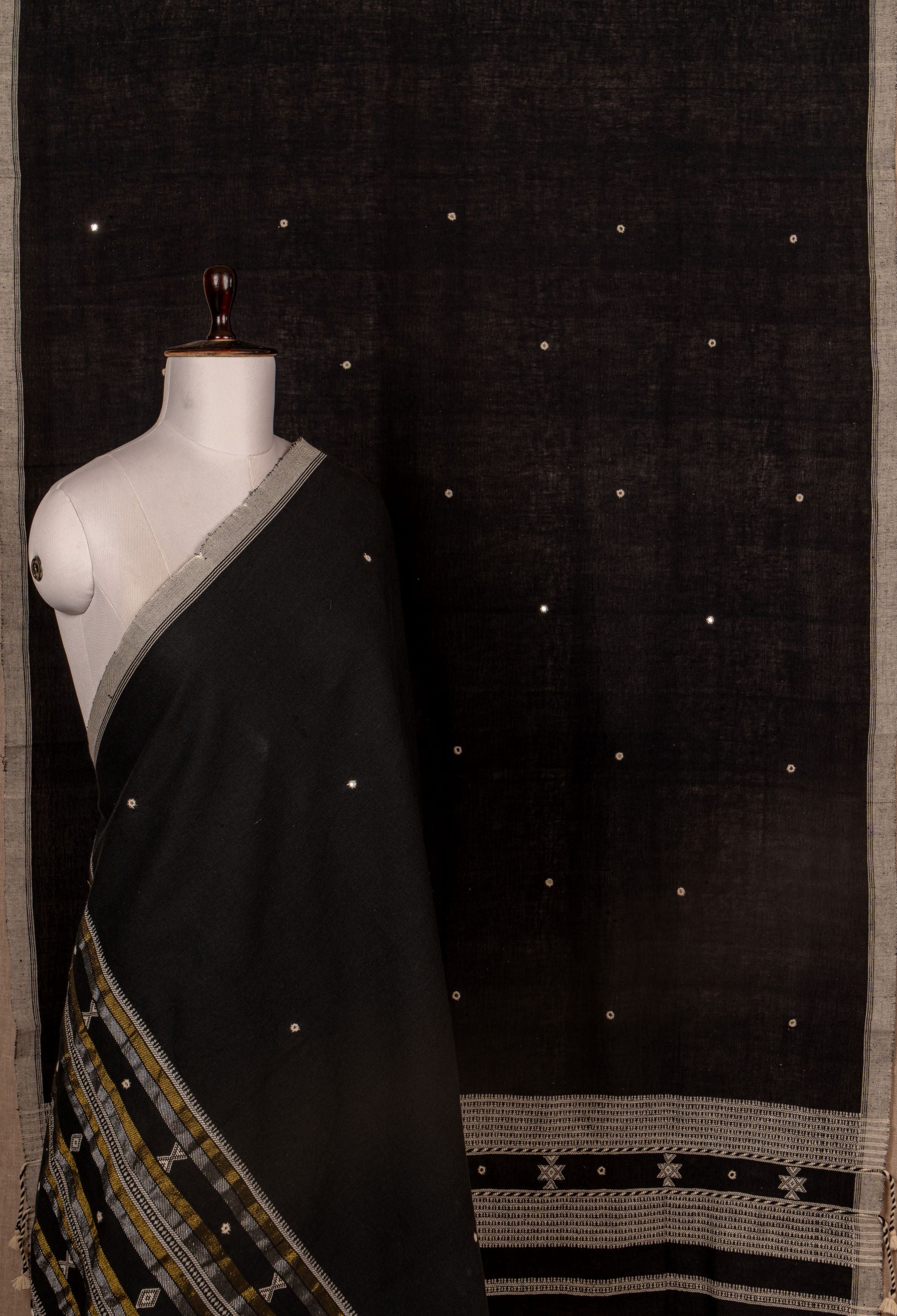 Black Kala Cotton Handwoven