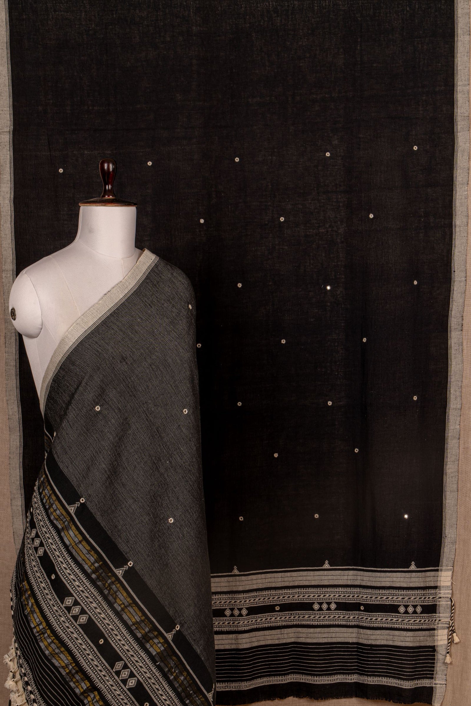 Black Kala Cotton Handwoven