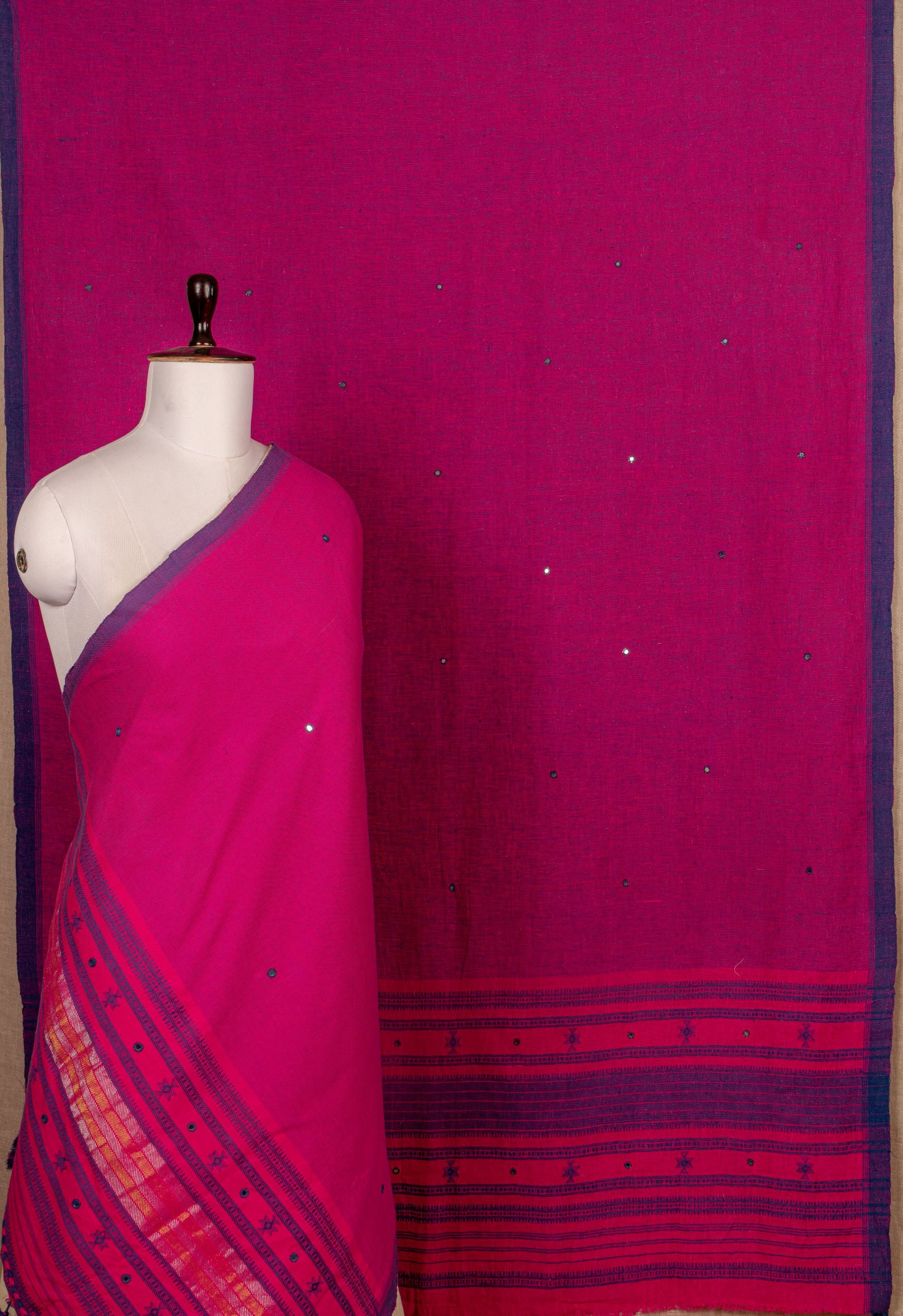 Pink Kala Cotton Handwoven