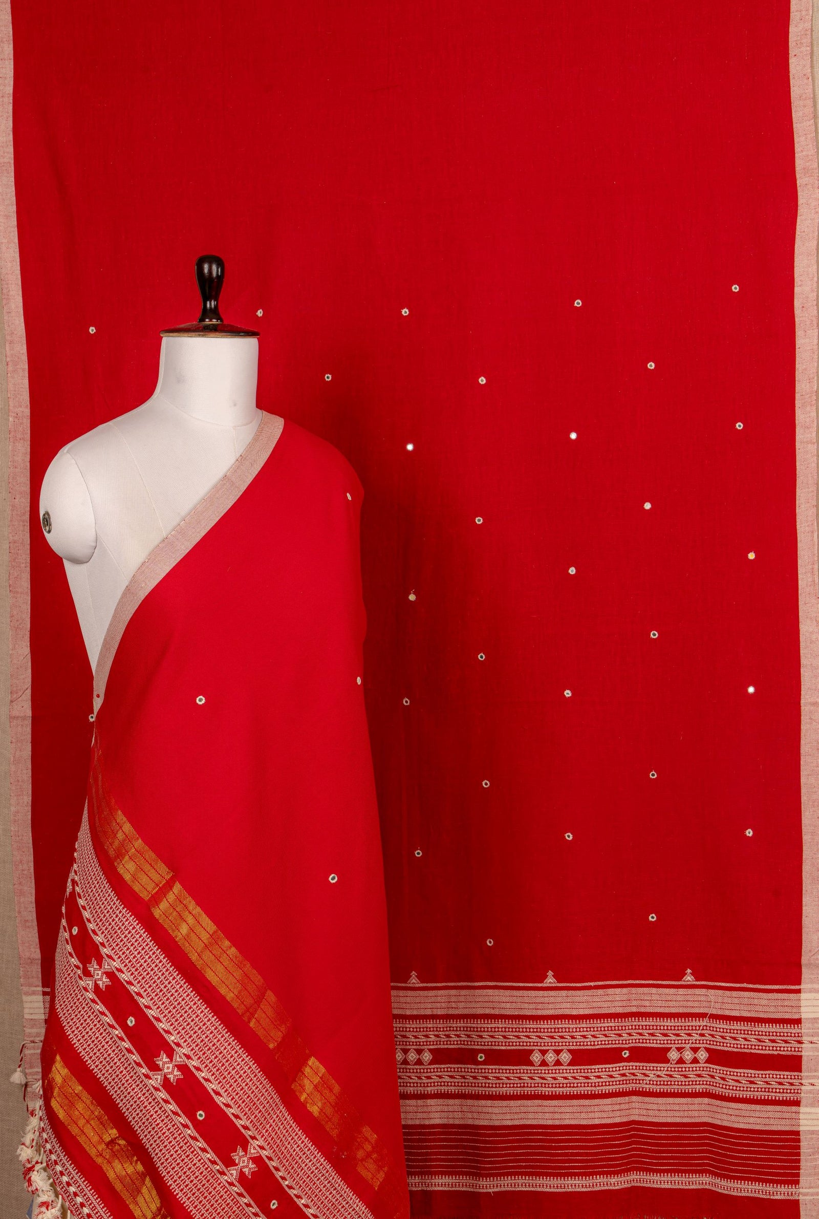Red Kala Cotton Handwoven