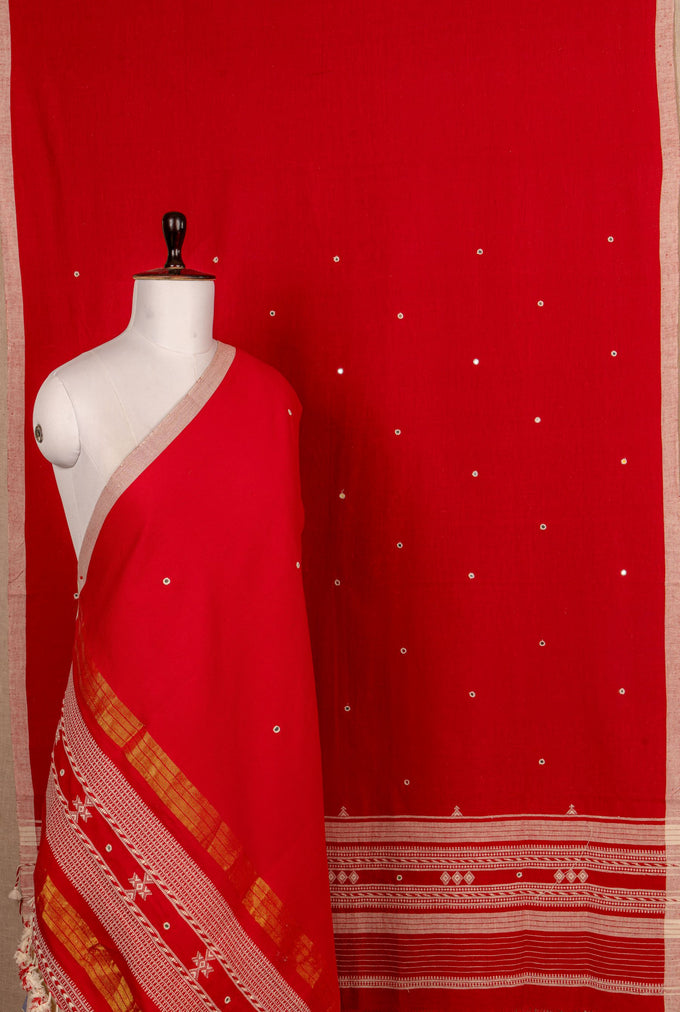 Red Kala Cotton Handwoven
