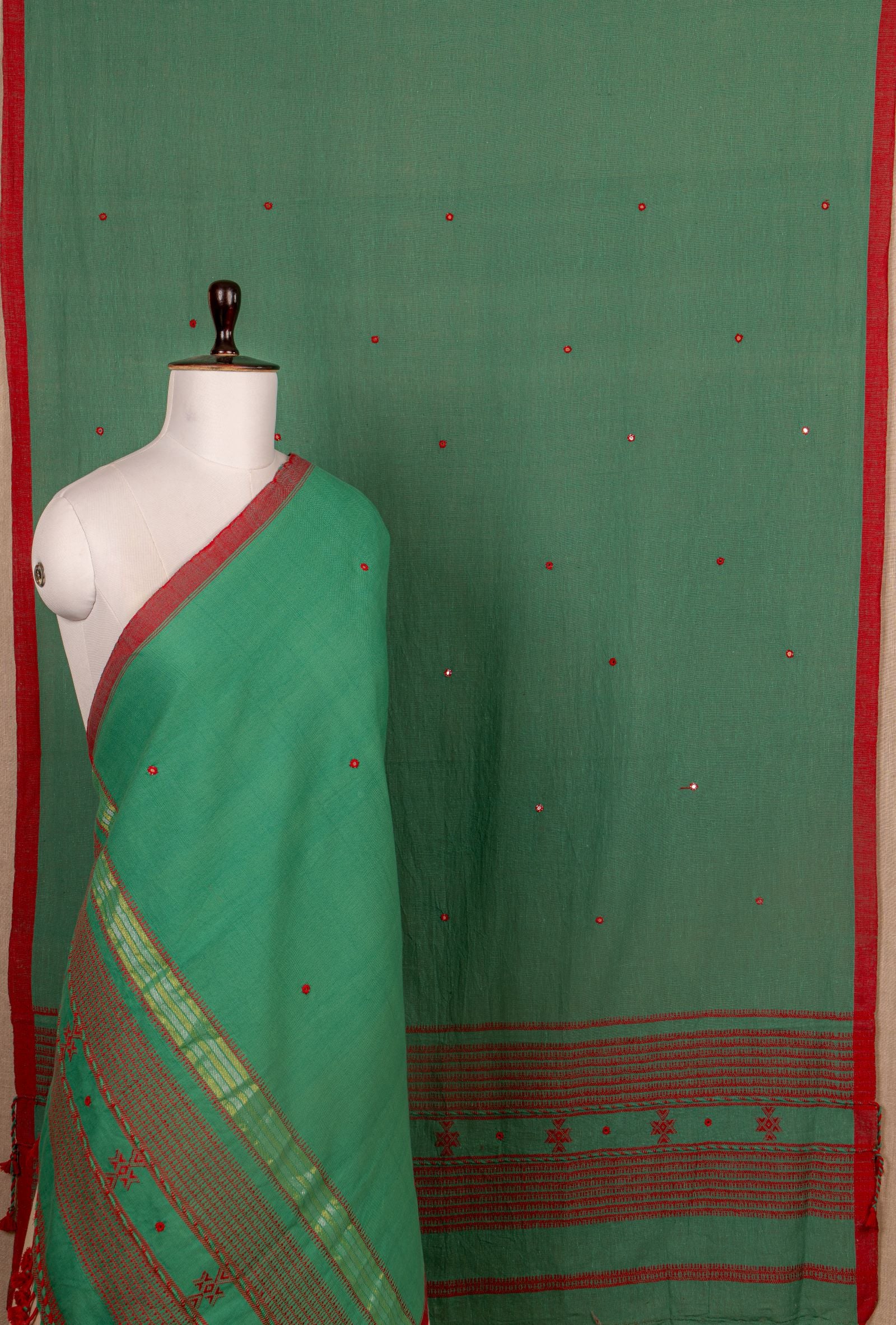 Green Kala Cotton Handwoven