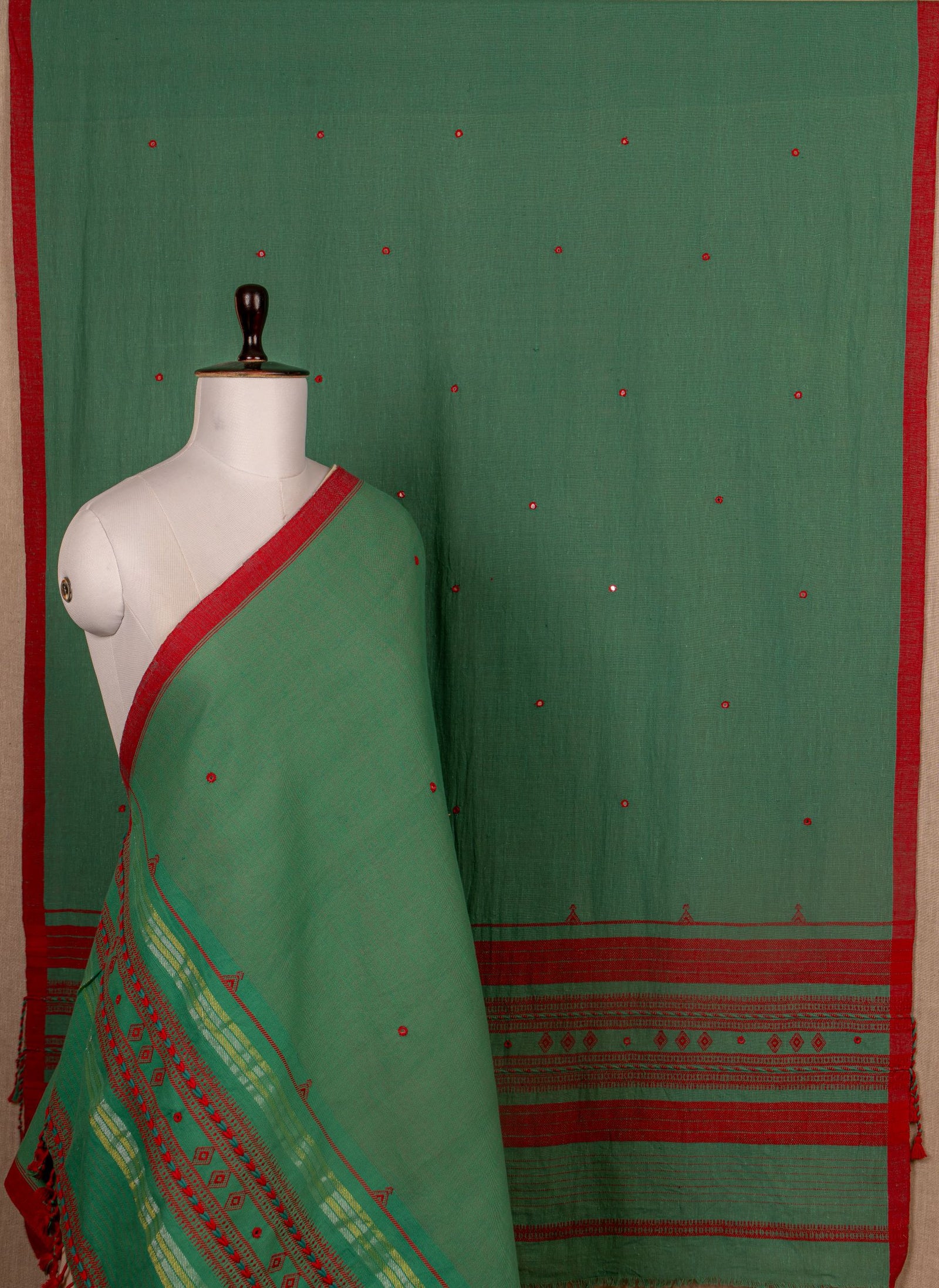 Green Kala Cotton Handwoven