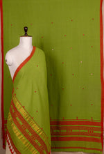 Parrot Green Kala Cotton Handwoven