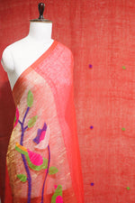 Red Pure Linen 2 Pcs.