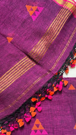 Magenta Pure Linen 2 Pcs