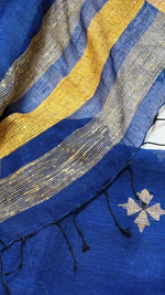 Royal Blue Pure Linen 2 Pcs.