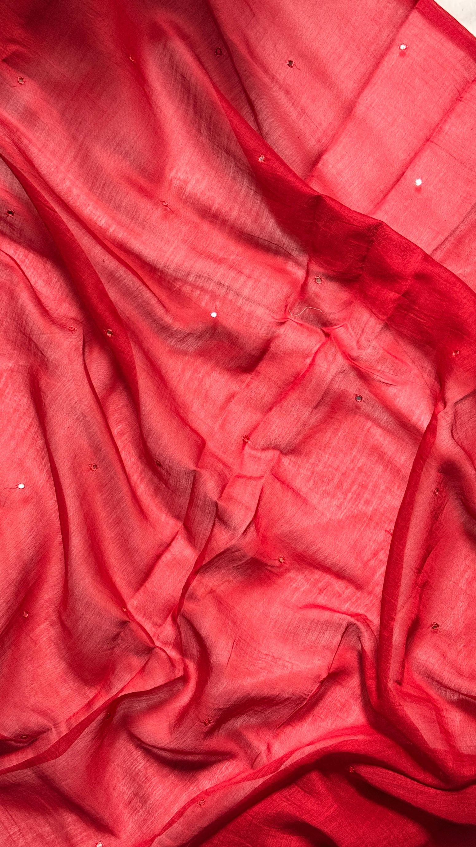 Red Mul Chanderi