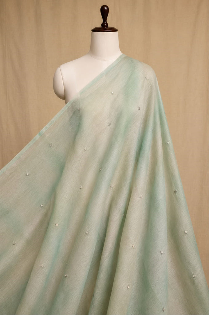 Mint Green Mul Chanderi