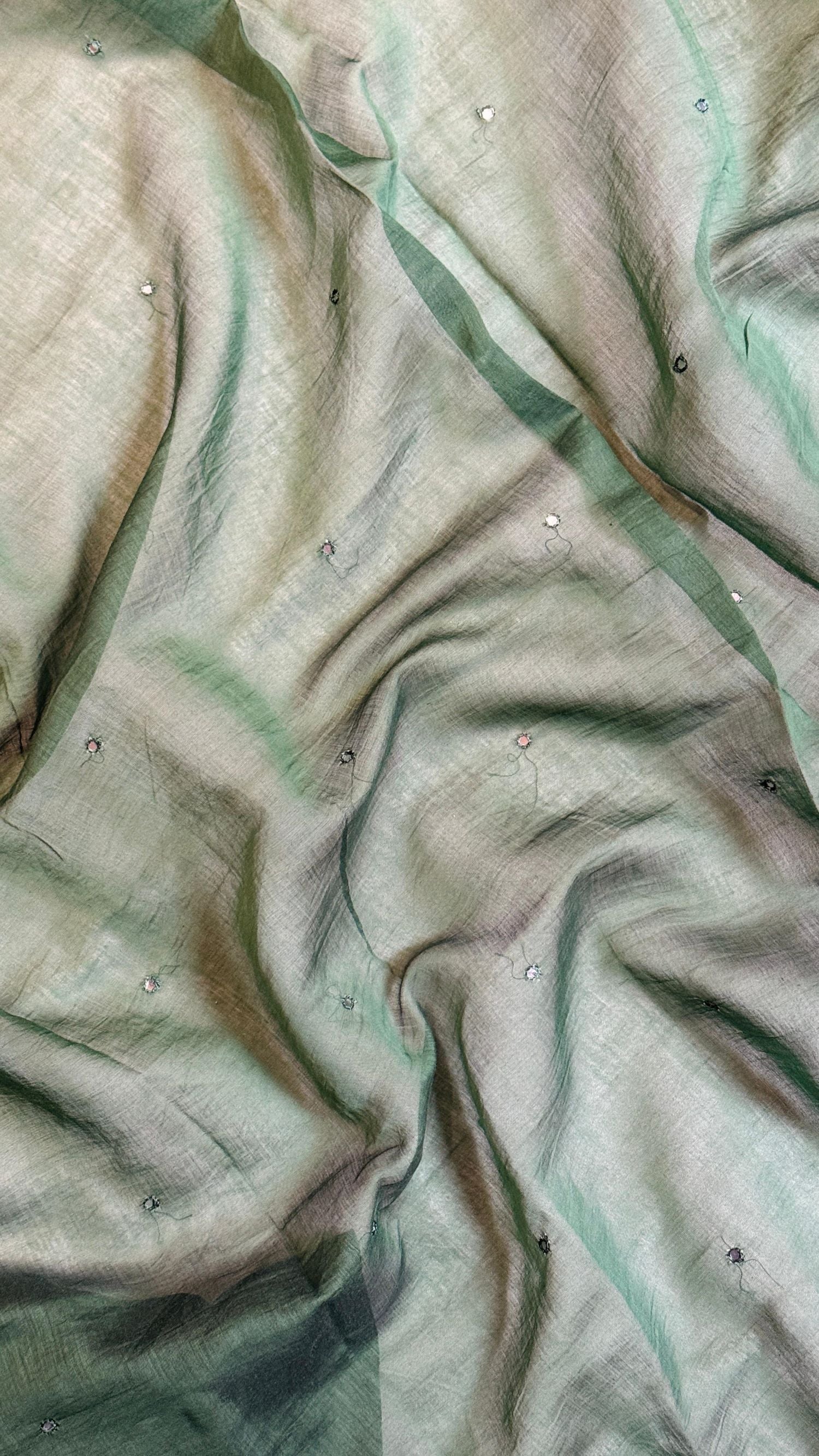 Mint Green Mul Chanderi