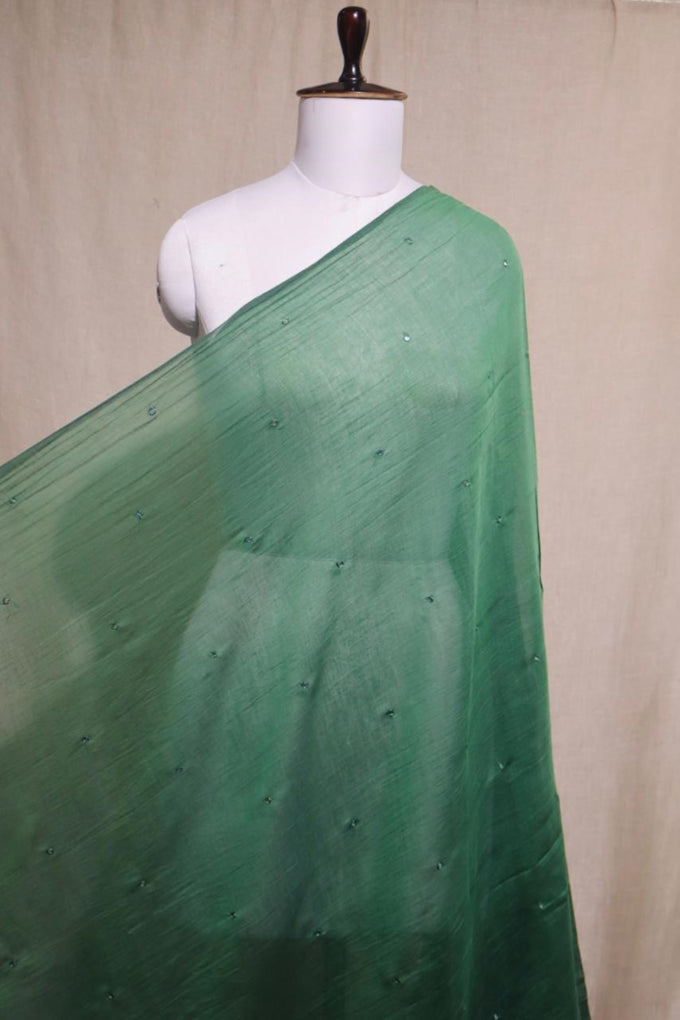 Green Mul Chanderi